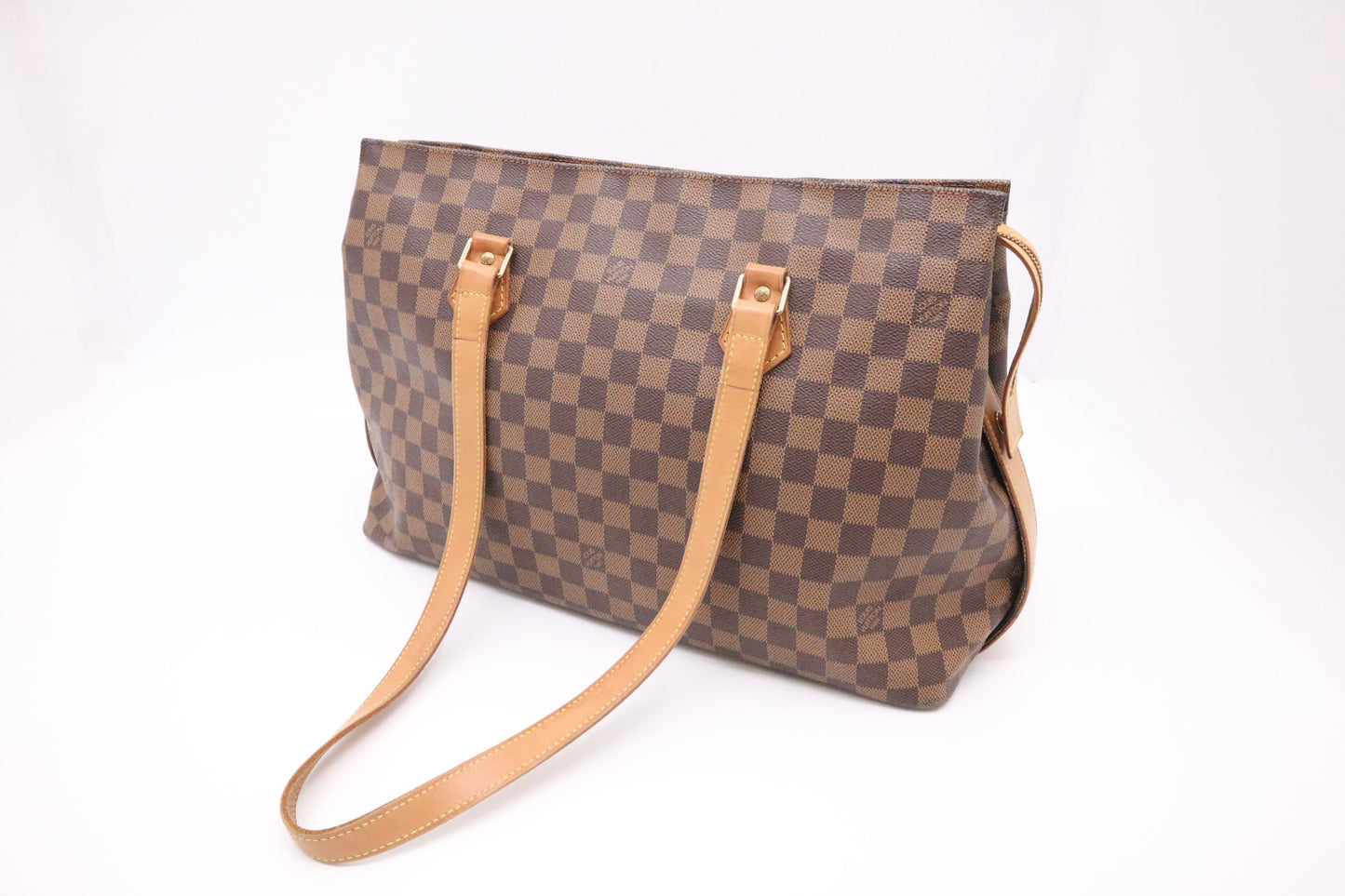 Louis Vuitton Columbine Ebene Damier Canvas Handbag Ebene Canvas