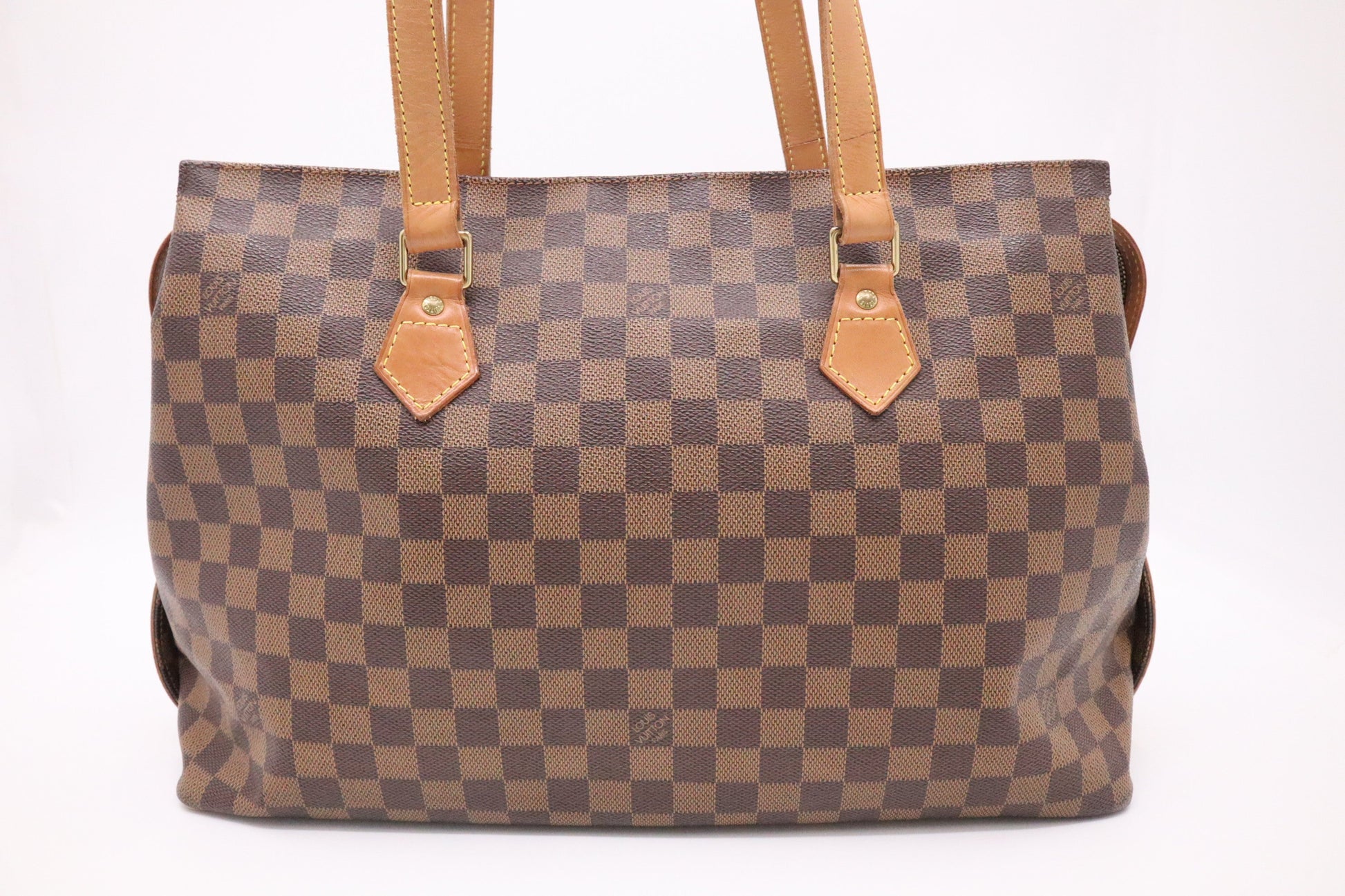 Louis Vuitton Columbine Ebene Damier Canvas Handbag Ebene Canvas