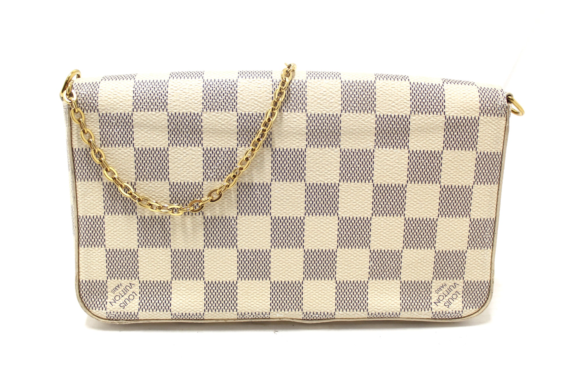 Louis Vuitton Damier Azur Felicie Pochette Crossbody Bag