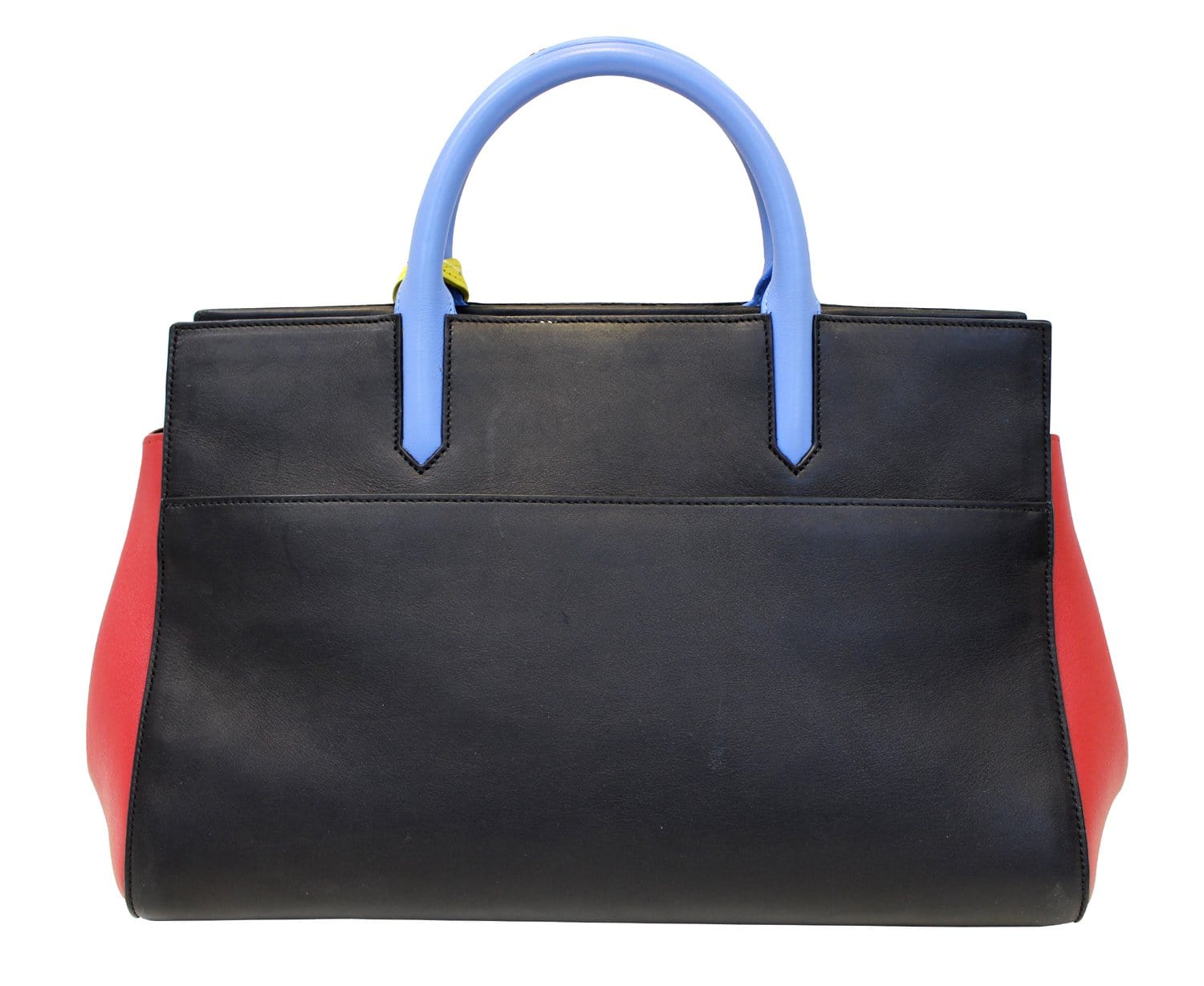 YSL Saint Laurent Yves Calfskin Cabas Rive Gauche Satchel Bag Small