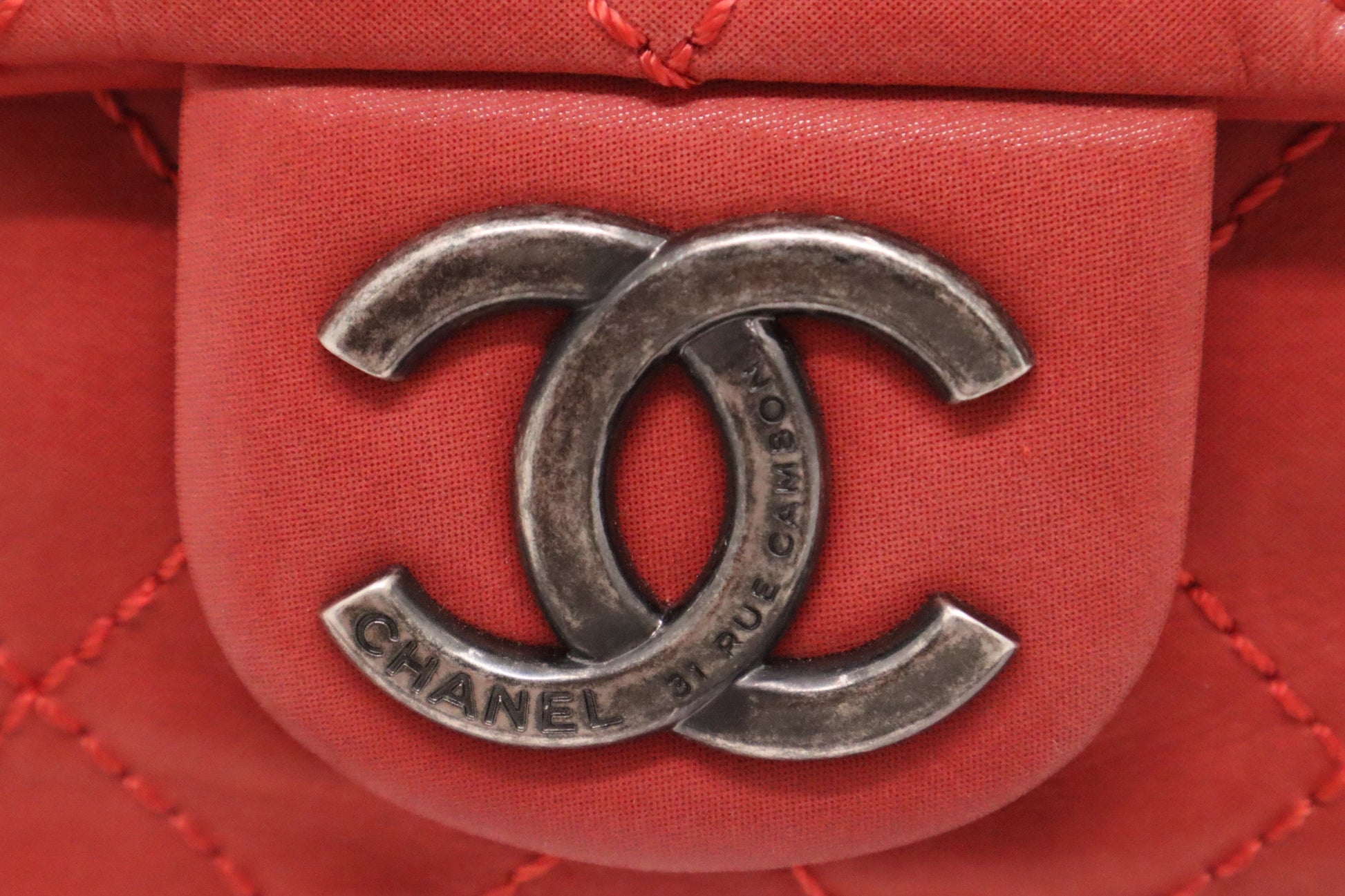 Chanel Coco Daily Flap Red Leather Handbag