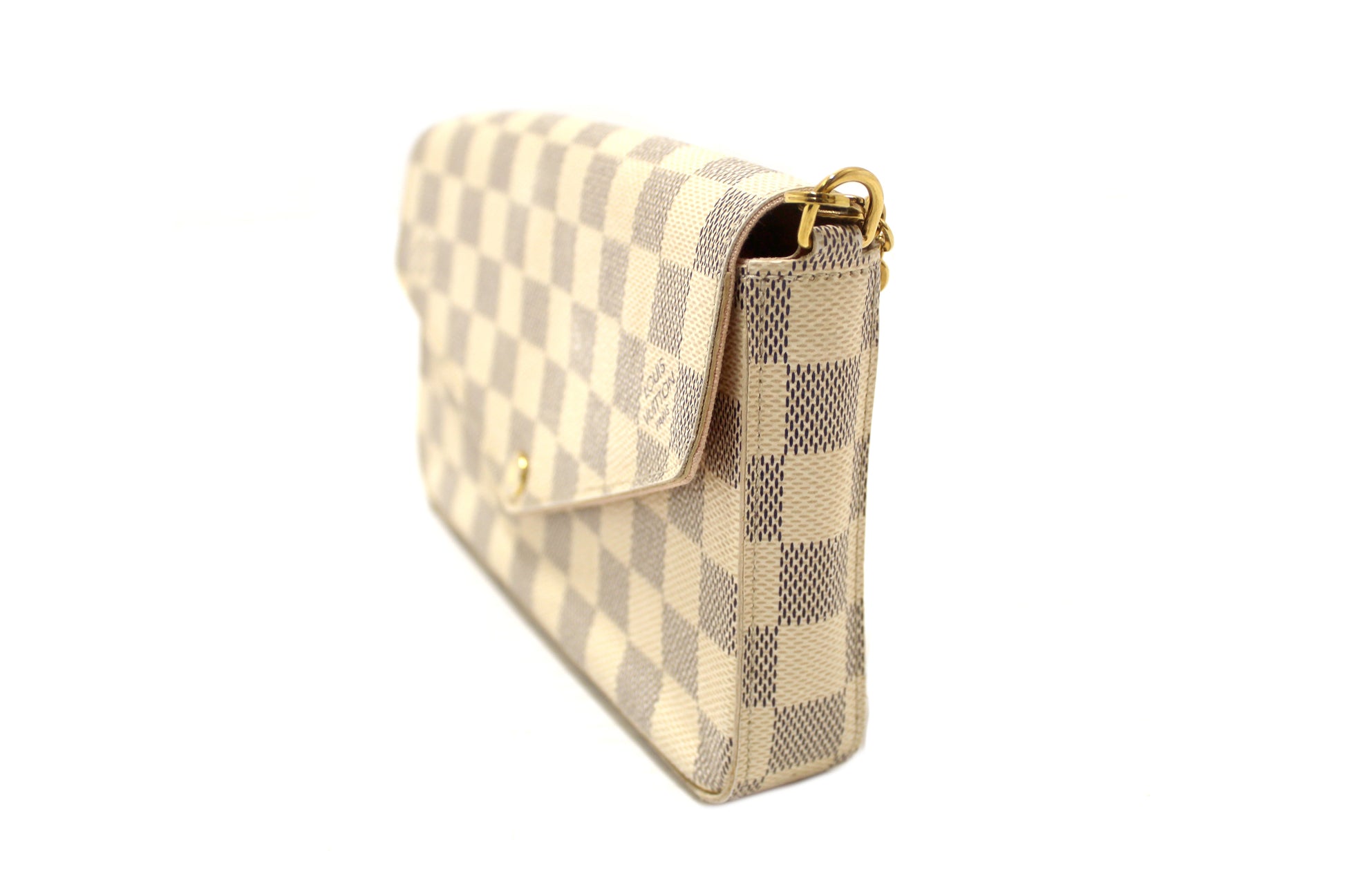 Louis Vuitton Damier Azur Felicie Pochette Crossbody Bag