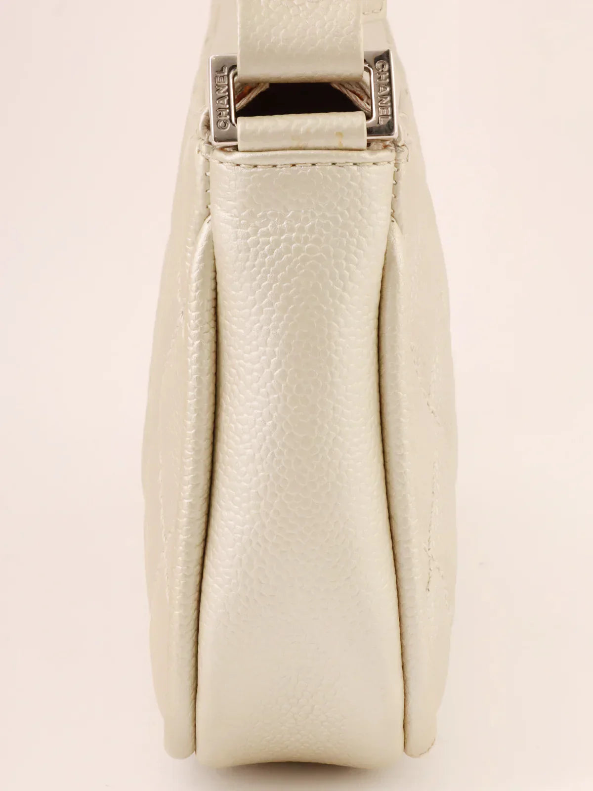 Chanel Around  Made Cc Mark Stitch Shoulder Bag Champagne Gold