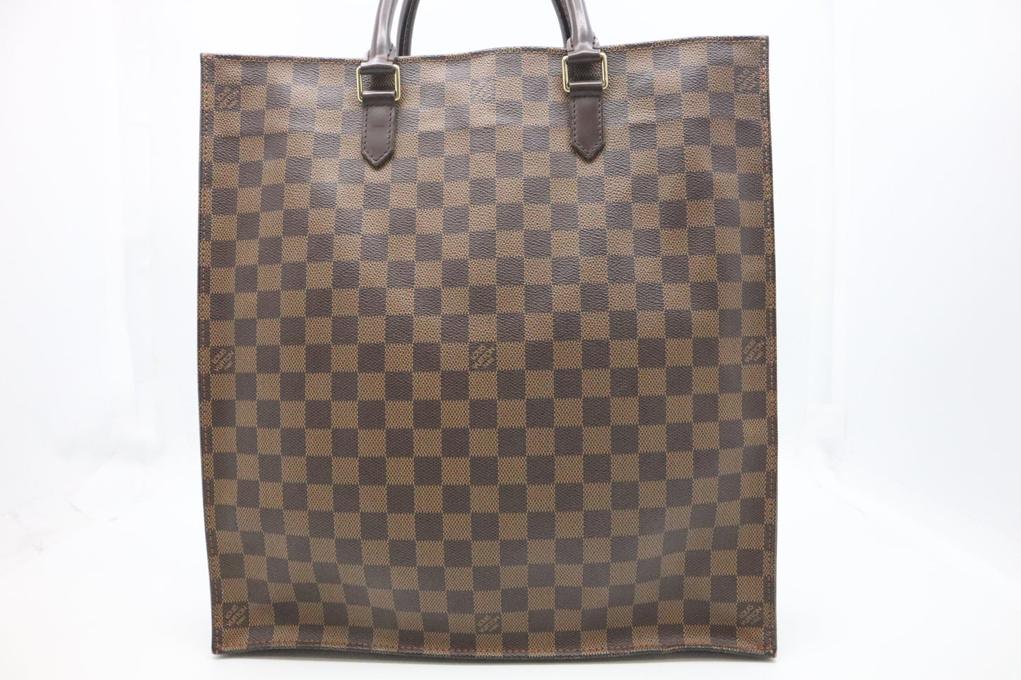Louis Vuitton Sac Plat Ebene Canvas Damier Handbag