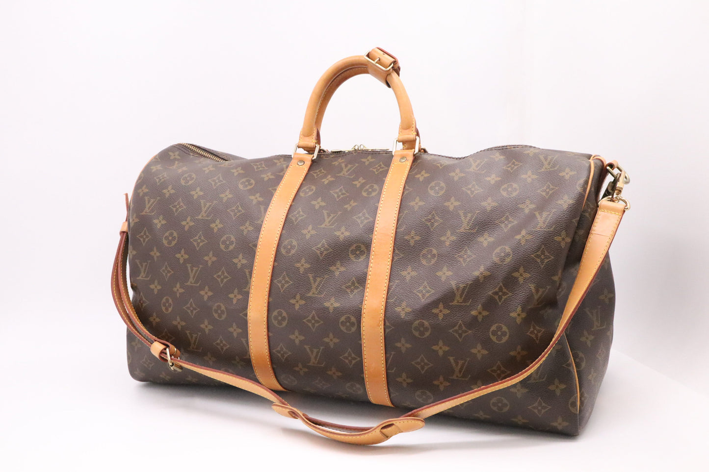 Louis Vuitton Keepall 55 Bandouliere Monogram Canvas Travel Bag