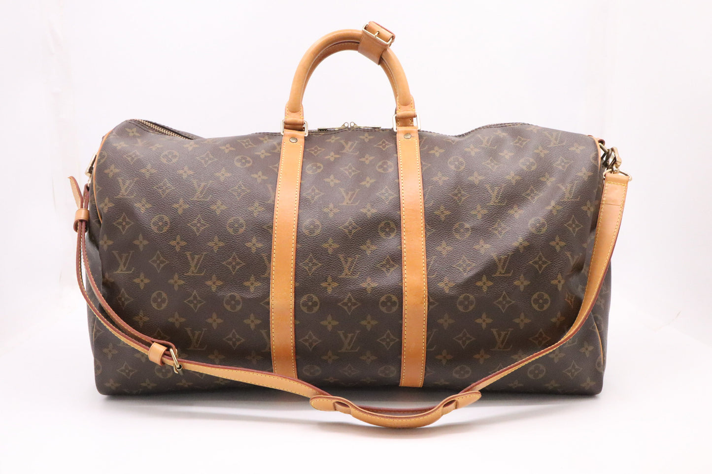 Louis Vuitton Keepall 55 Bandouliere Monogram Canvas Travel Bag