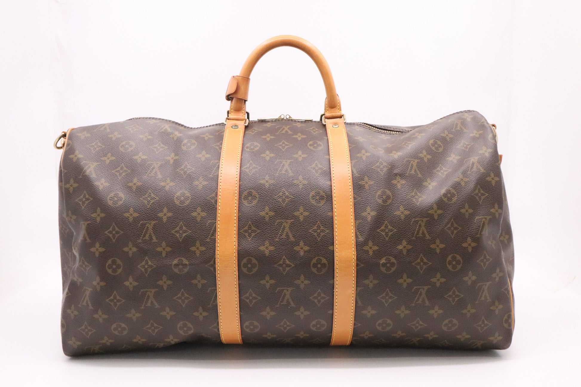 Louis Vuitton Keepall 55 Bandouliere Monogram Canvas Travel Bag