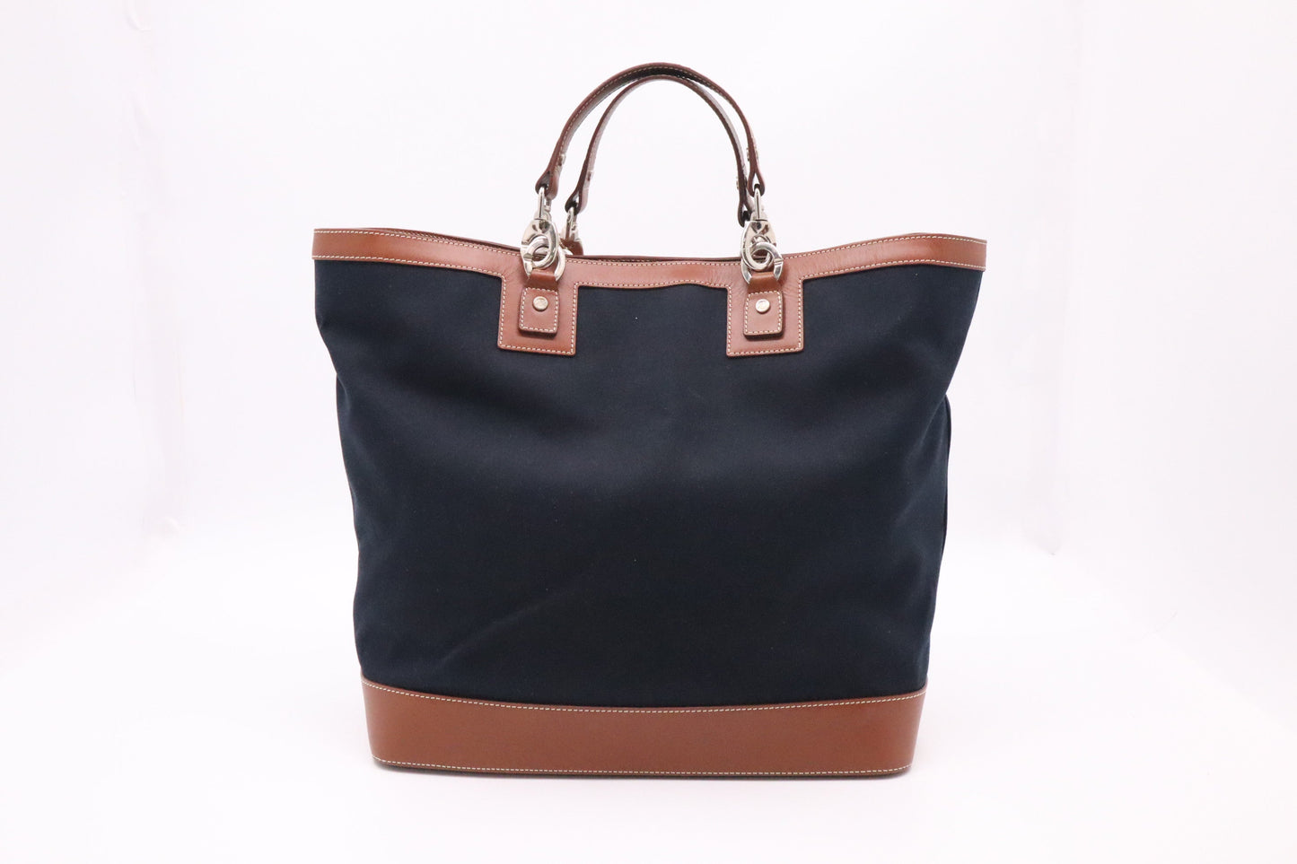 Celine Tote In Handbag Canvas Blue Tote Bag