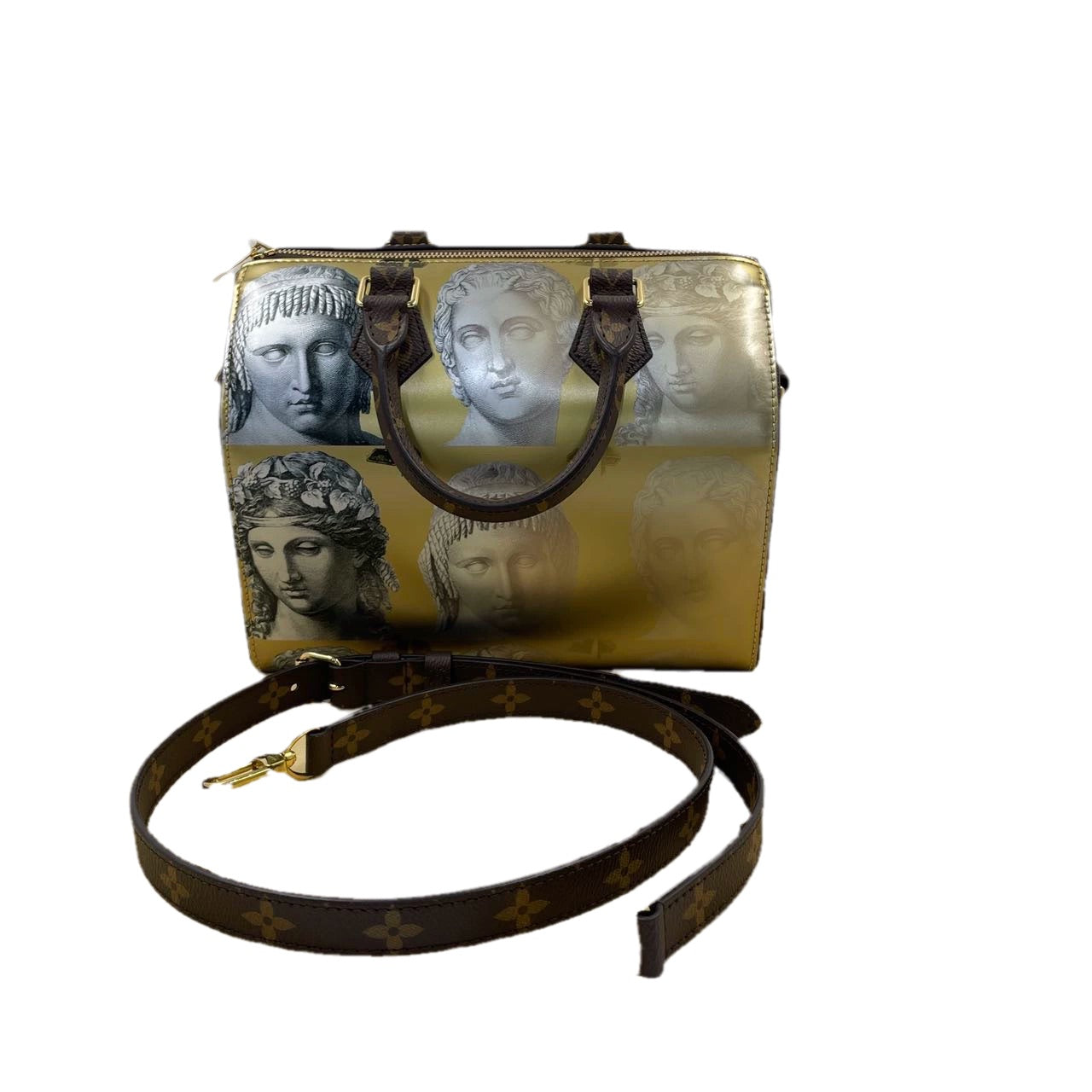 Louis Vuitton Speedy 25 Bandouliere Fornasetti Design Handbag