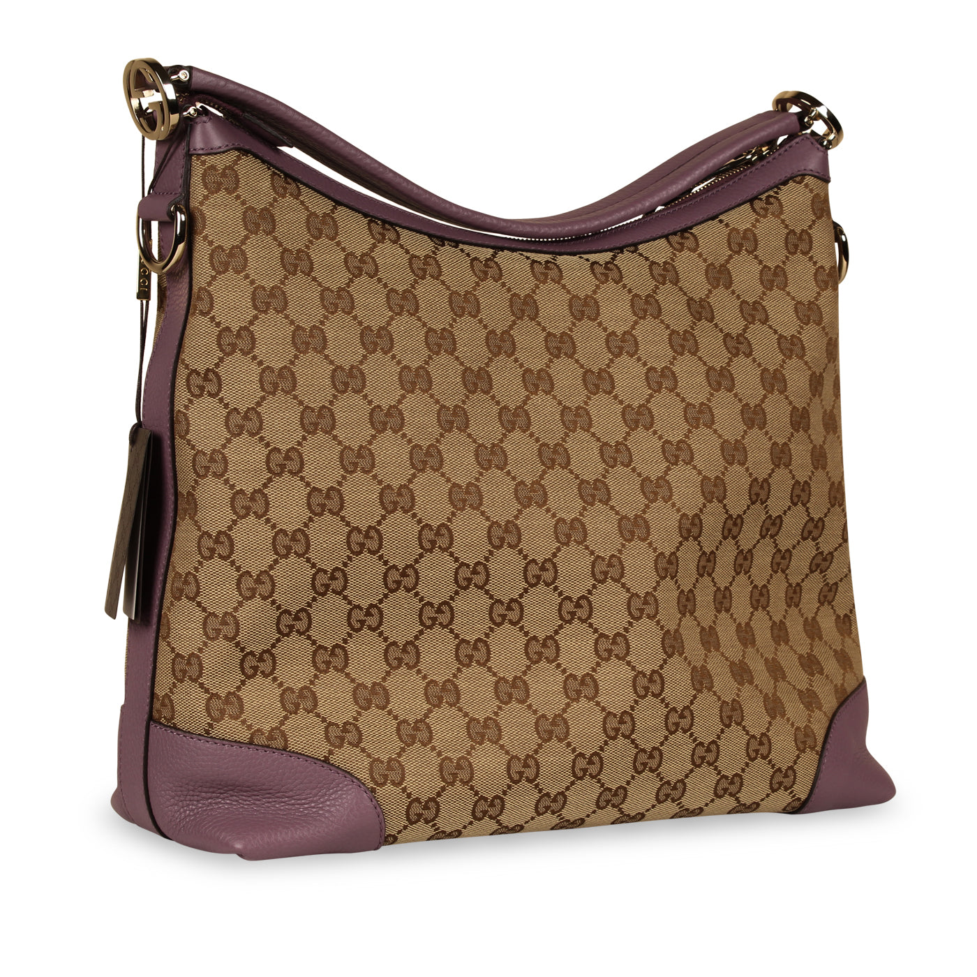 Gucci Hobo Tote Canvas Shoulder Bag