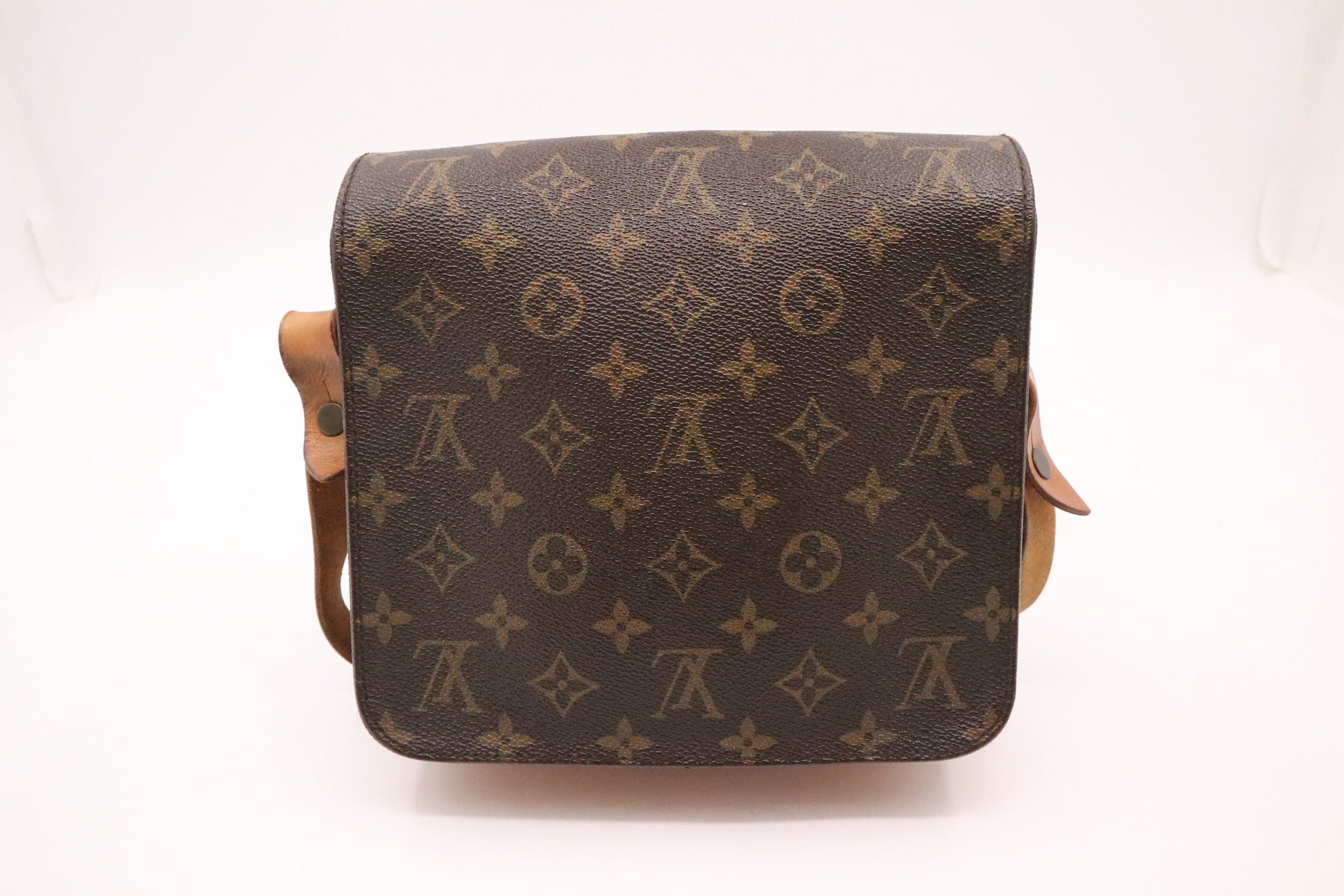 Louis Vuitton Cartouchiere MM Monogram Canvas Handbag Monogram Canvas