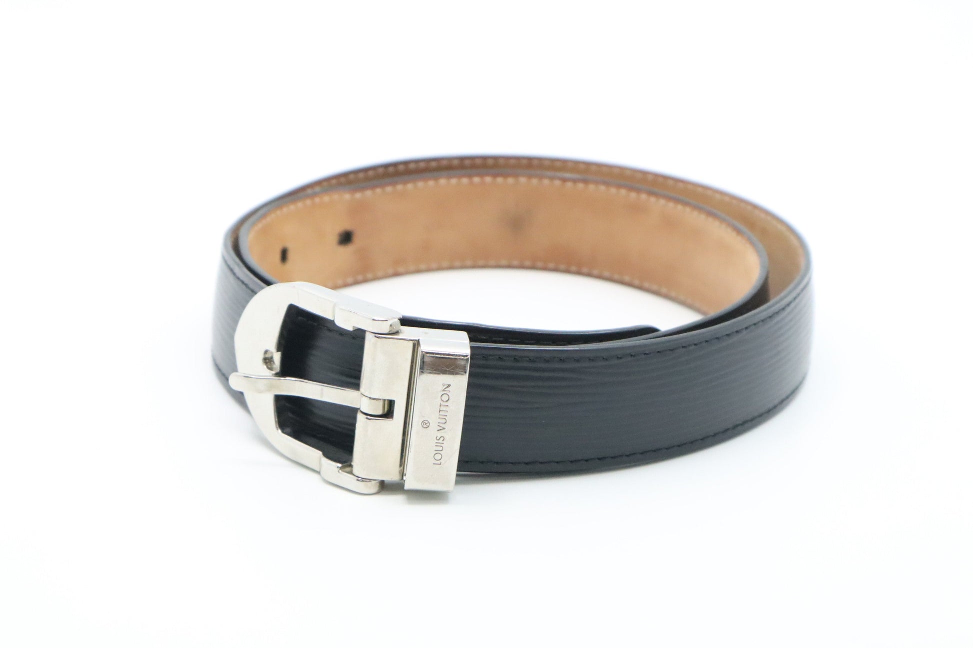Louis Vuitton Belt Epi Leather Black Leather 2