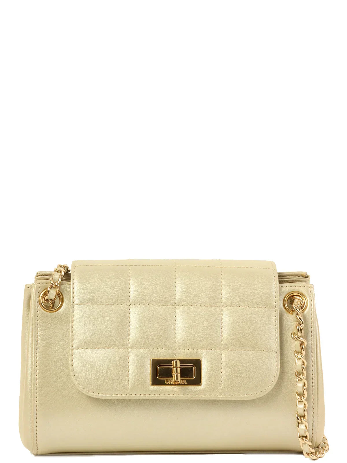 Chanel Around  Made Chocolate Bar . Mini Chain Bag Champagne Gold