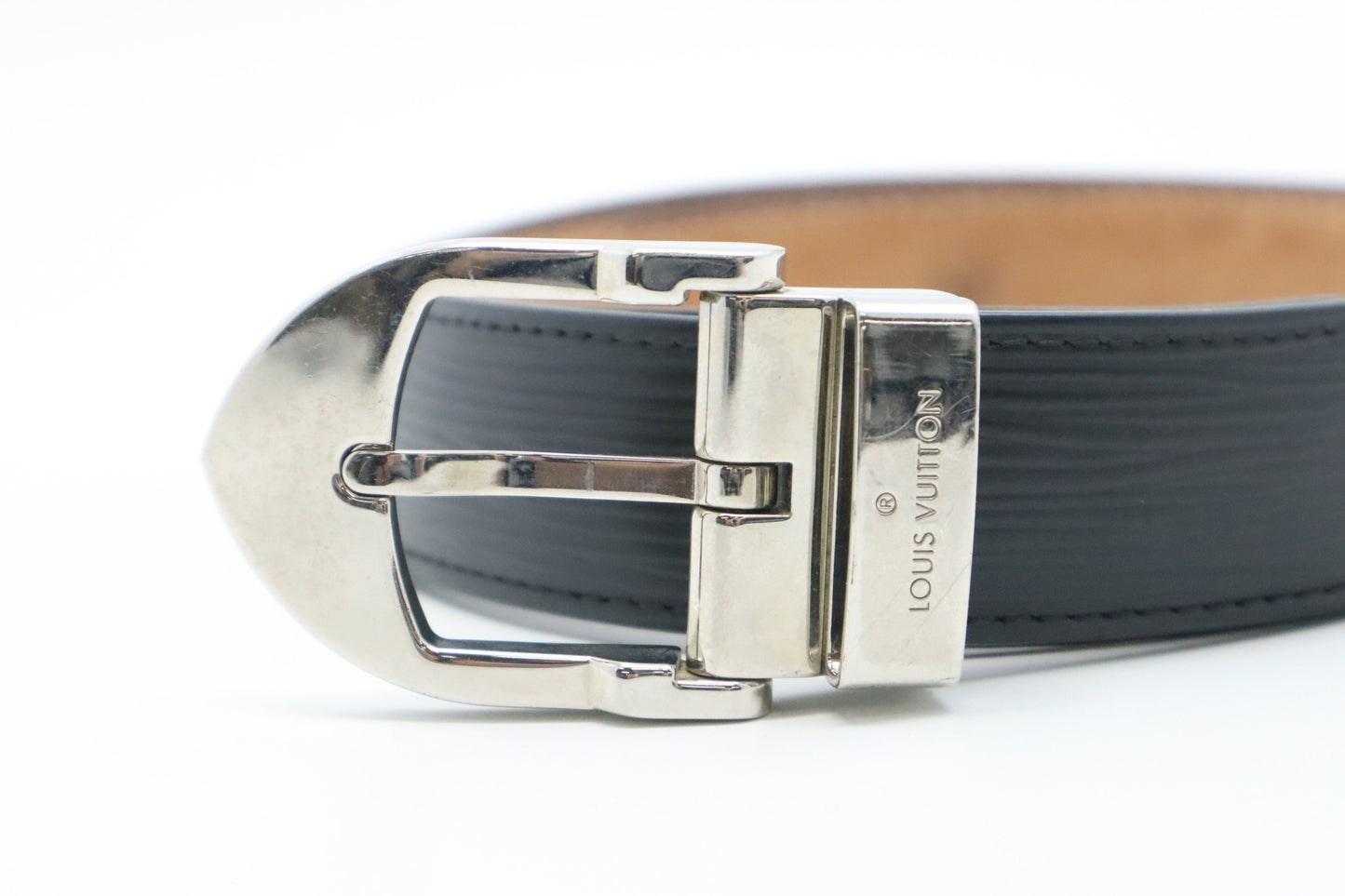 Louis Vuitton Belt Epi Leather Black Leather 2