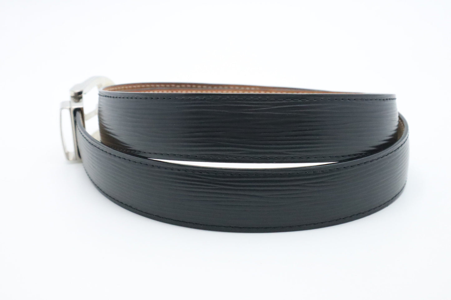 Louis Vuitton Belt Epi Leather Black Leather 2