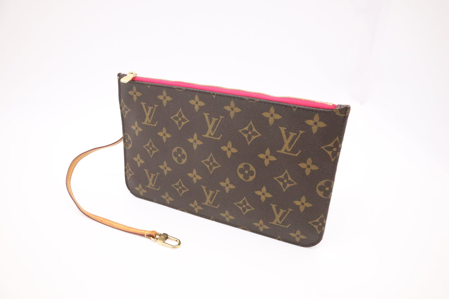 Louis Vuitton Neverfull Monogram Canvas Tote Bag Pivoine Interior