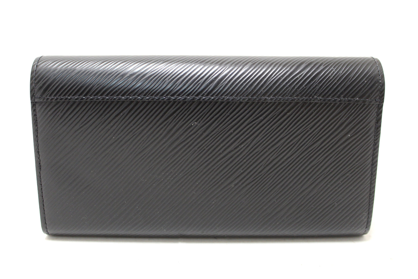 Louis Vuitton Black Epi Leather Twist Sarah Long Wallet
