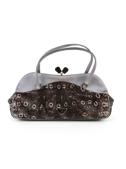Prada Handbag Milano Clip Python