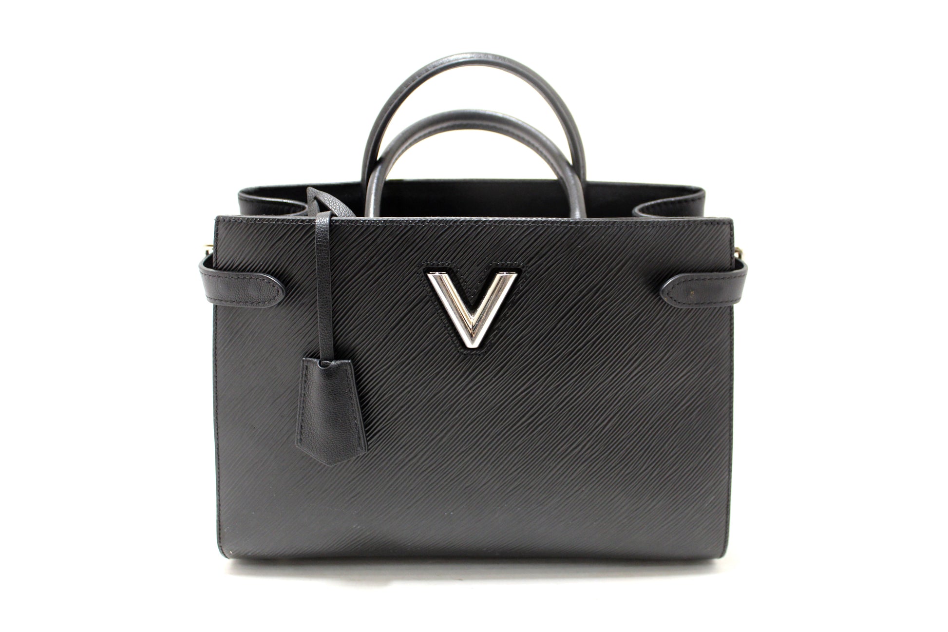 Louis Vuitton Black Epi Grained Cowhide Leather Twist Tote Bag