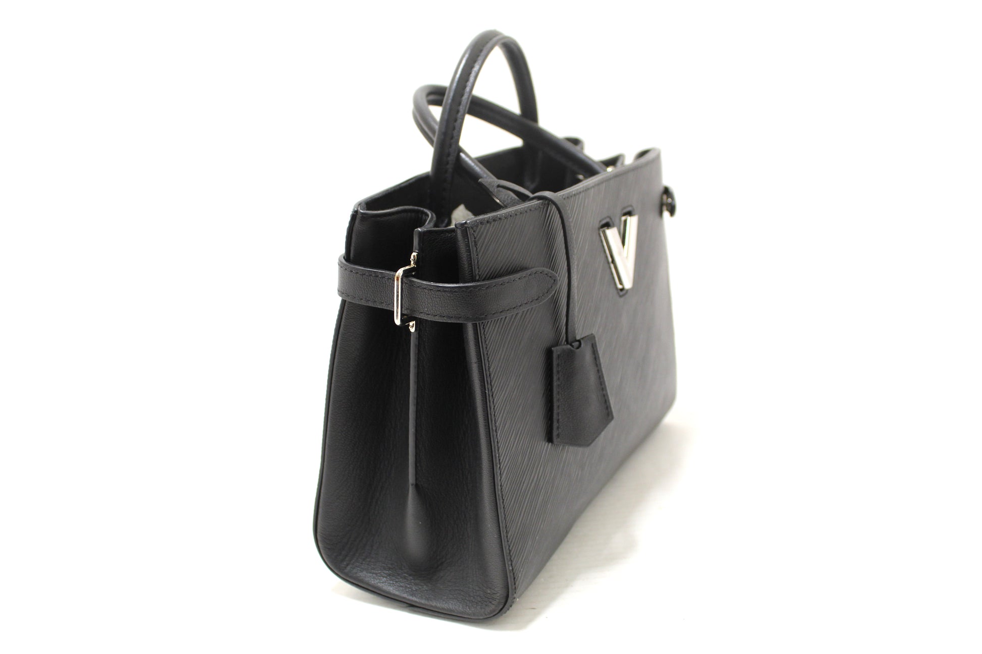 Louis Vuitton Black Epi Grained Cowhide Leather Twist Tote Bag