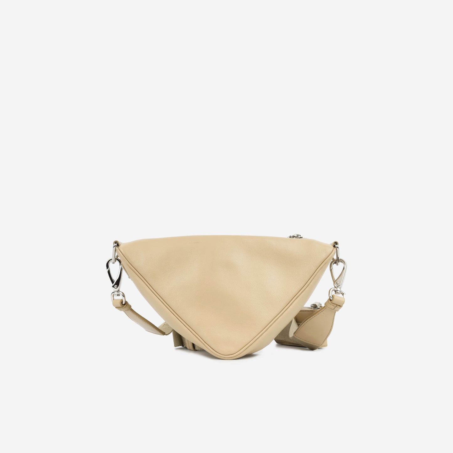 Prada Triangle Crossbody Beige Crossbody Bag
