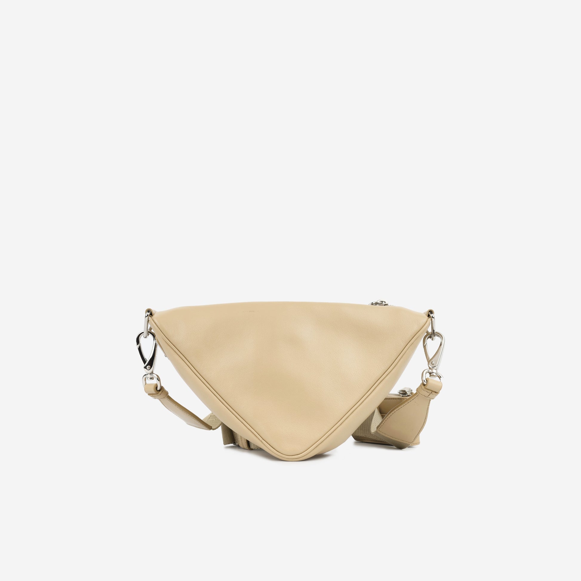 Prada Triangle Crossbody Beige Crossbody Bag