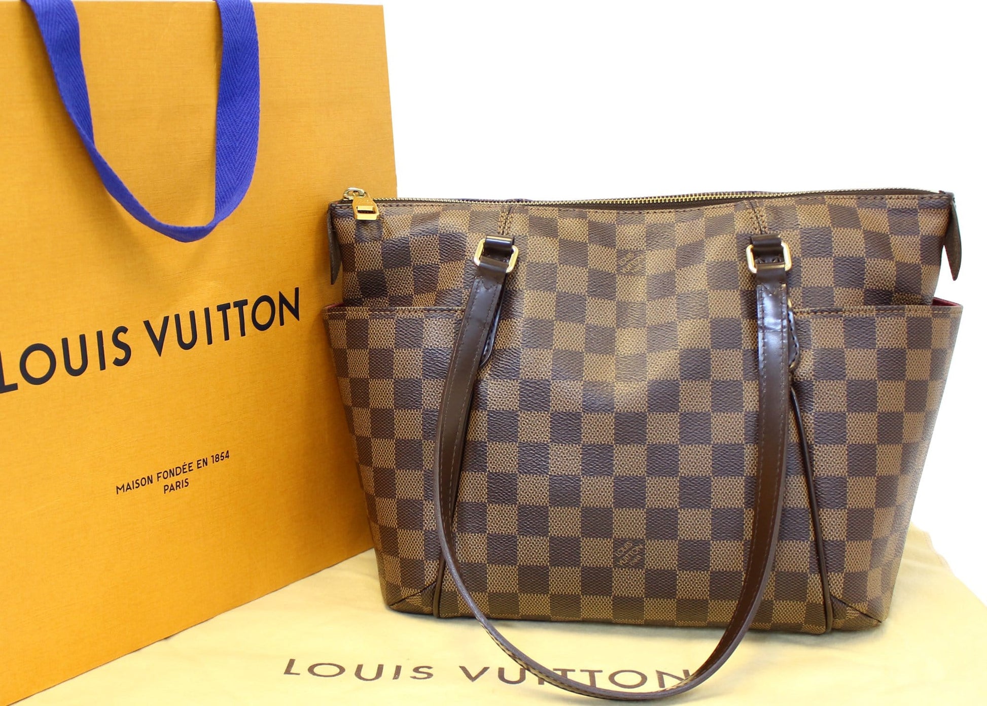 Louis Damier Ebene Totally Pm Nm Shoulder Shoulder Bag