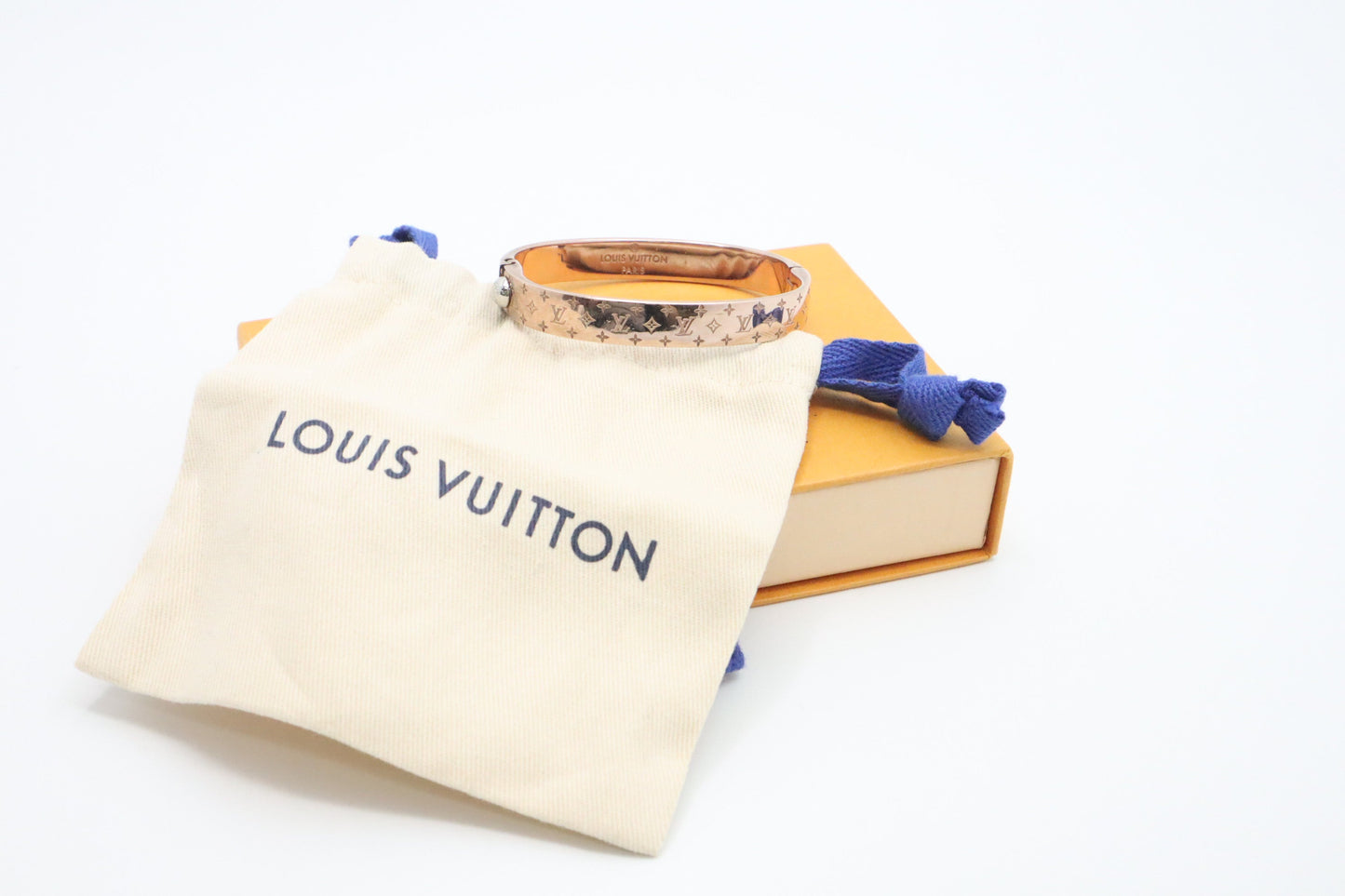 Louis Vuitton Nanogram Cuff Pink Gold Handbag