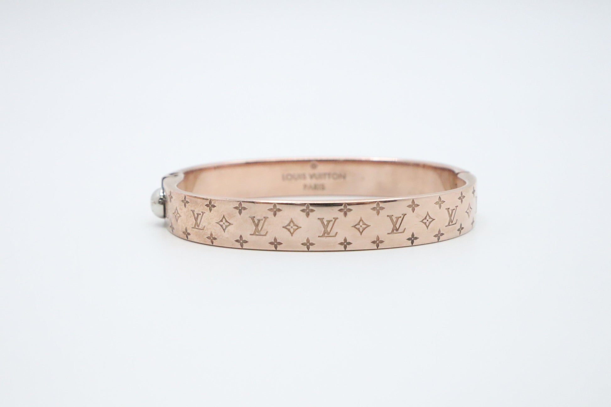 Louis Vuitton Nanogram Cuff Pink Gold Handbag