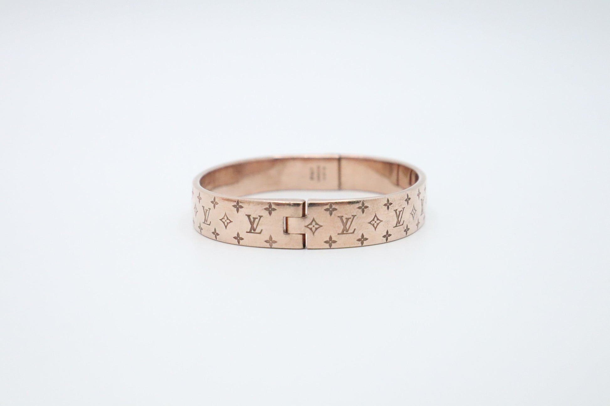 Louis Vuitton Nanogram Cuff Pink Gold Handbag