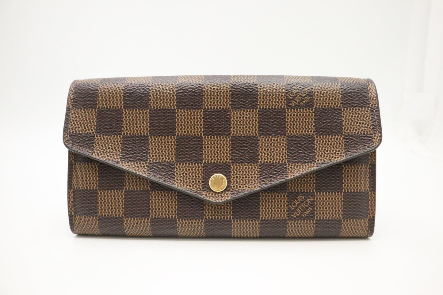 Louis Vuitton Sarah Ebene Canvas Damier Wallet Case