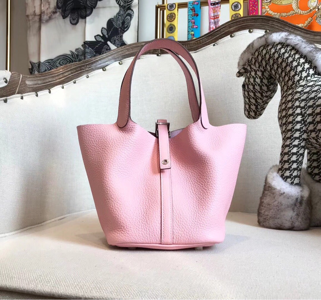 Top Quality Picotin Lock For Women Sitop Pink Travel Bag