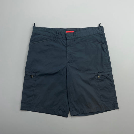 Prada Handbag Sport Tab Cargo Shorts Black Navy