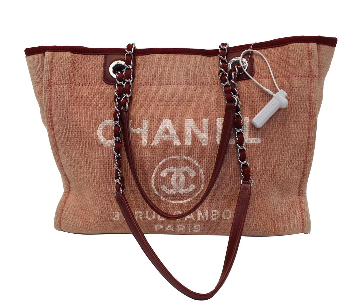 Chanel Light Deauville Canvas Pink Travel Bag
