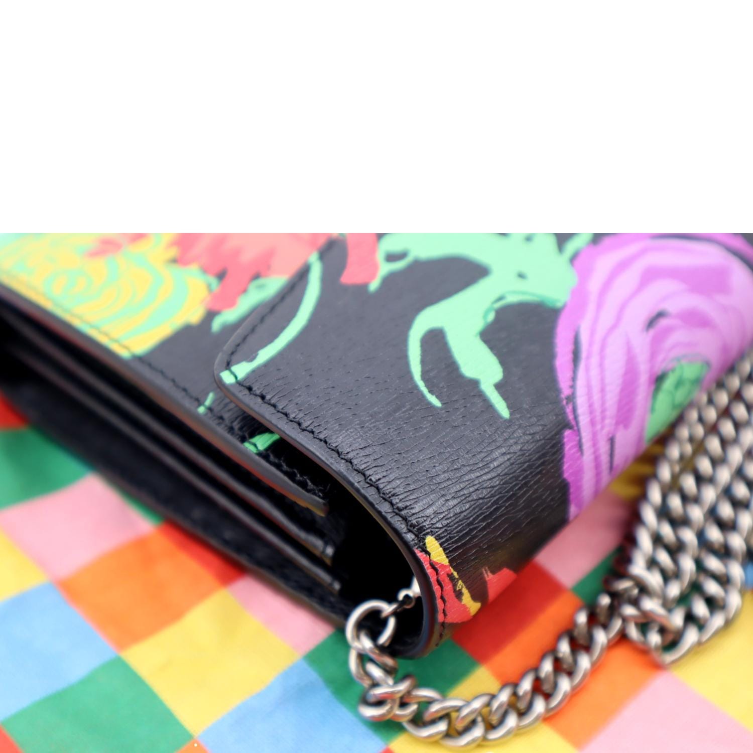 GUCCI Ken Scott Dionysus Printed Leather Shoulder Bag Multicolor