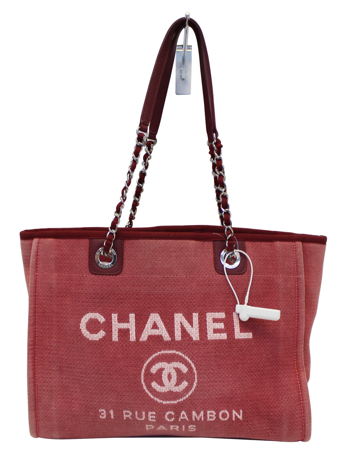 Chanel Deauville Canvas Pink Travel Bag