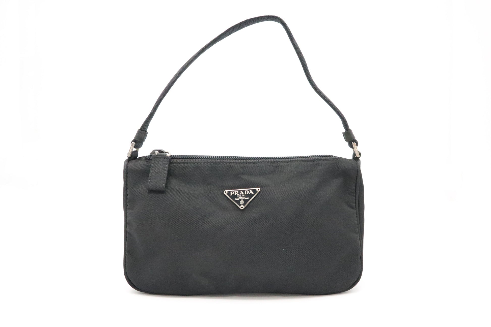 Prada Pochette In Handbag Nylon Black Travel Bag