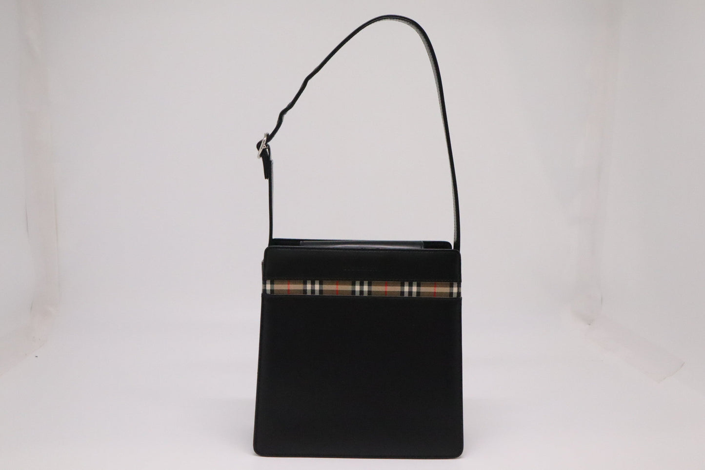 Burberry Shoulder Bag In Leather Black In Black Leather