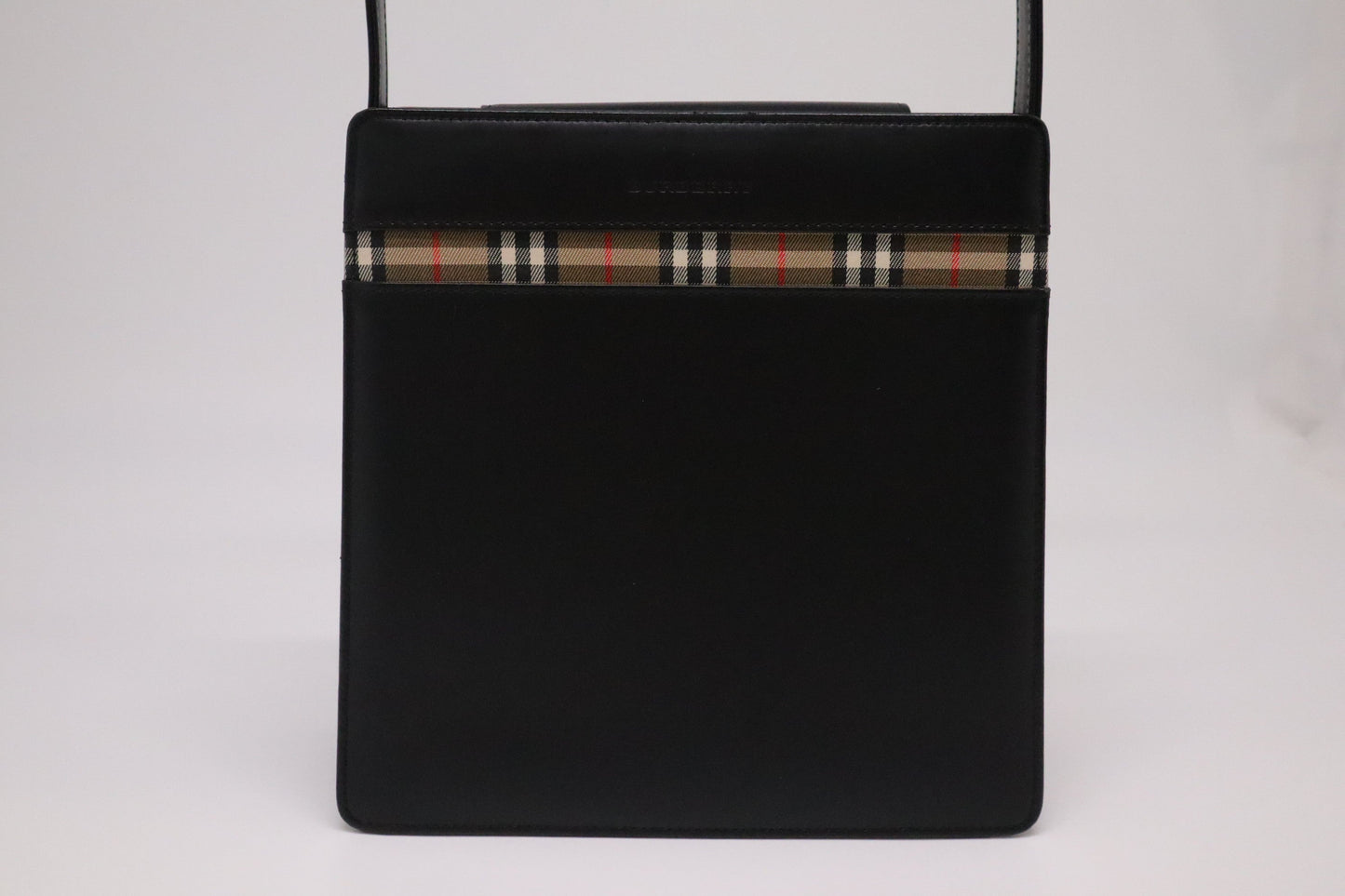 Burberry Shoulder Bag In Leather Black In Black Leather