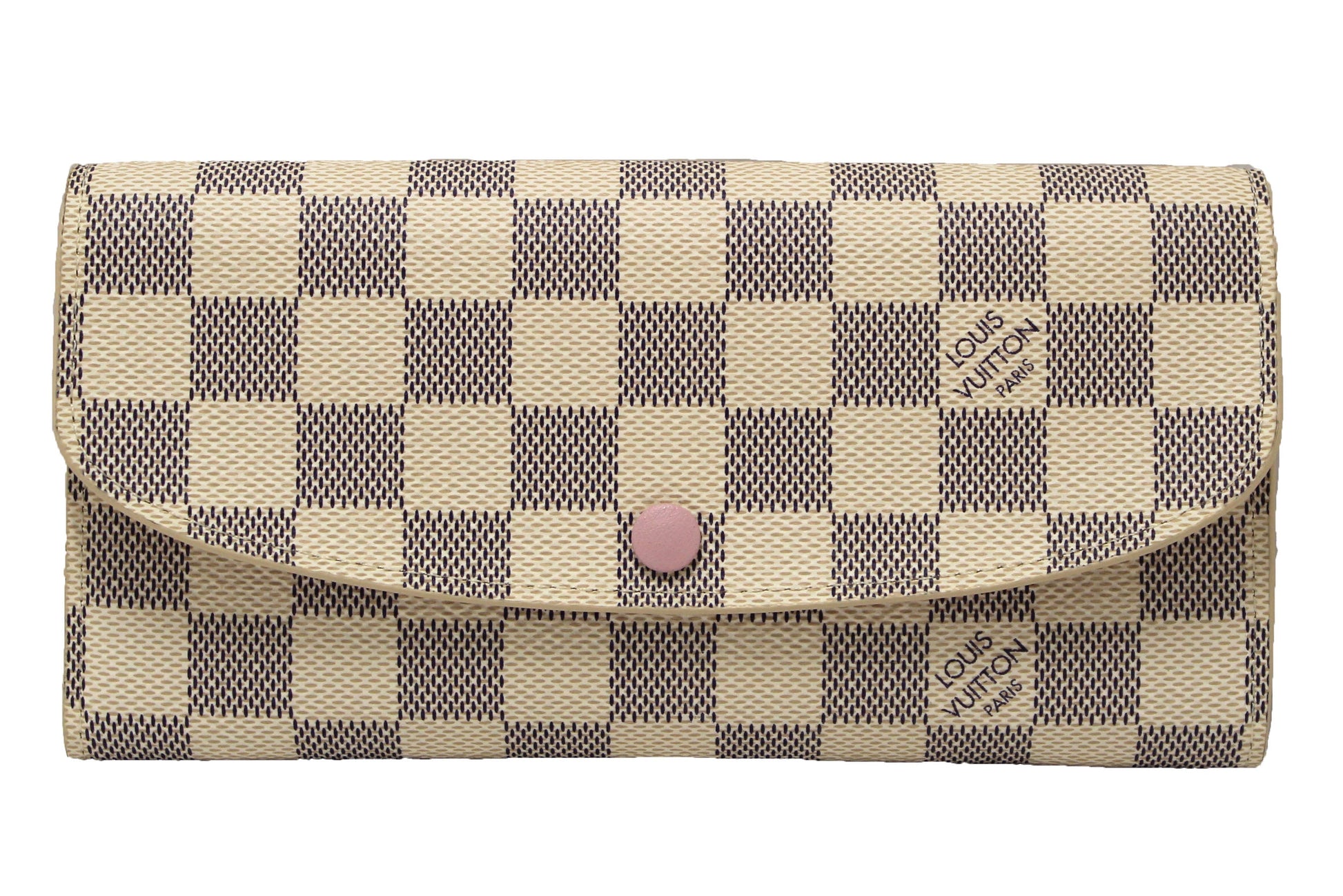 New Louis Vuitton Damier Azur Canvas Emilie Flap Wallet