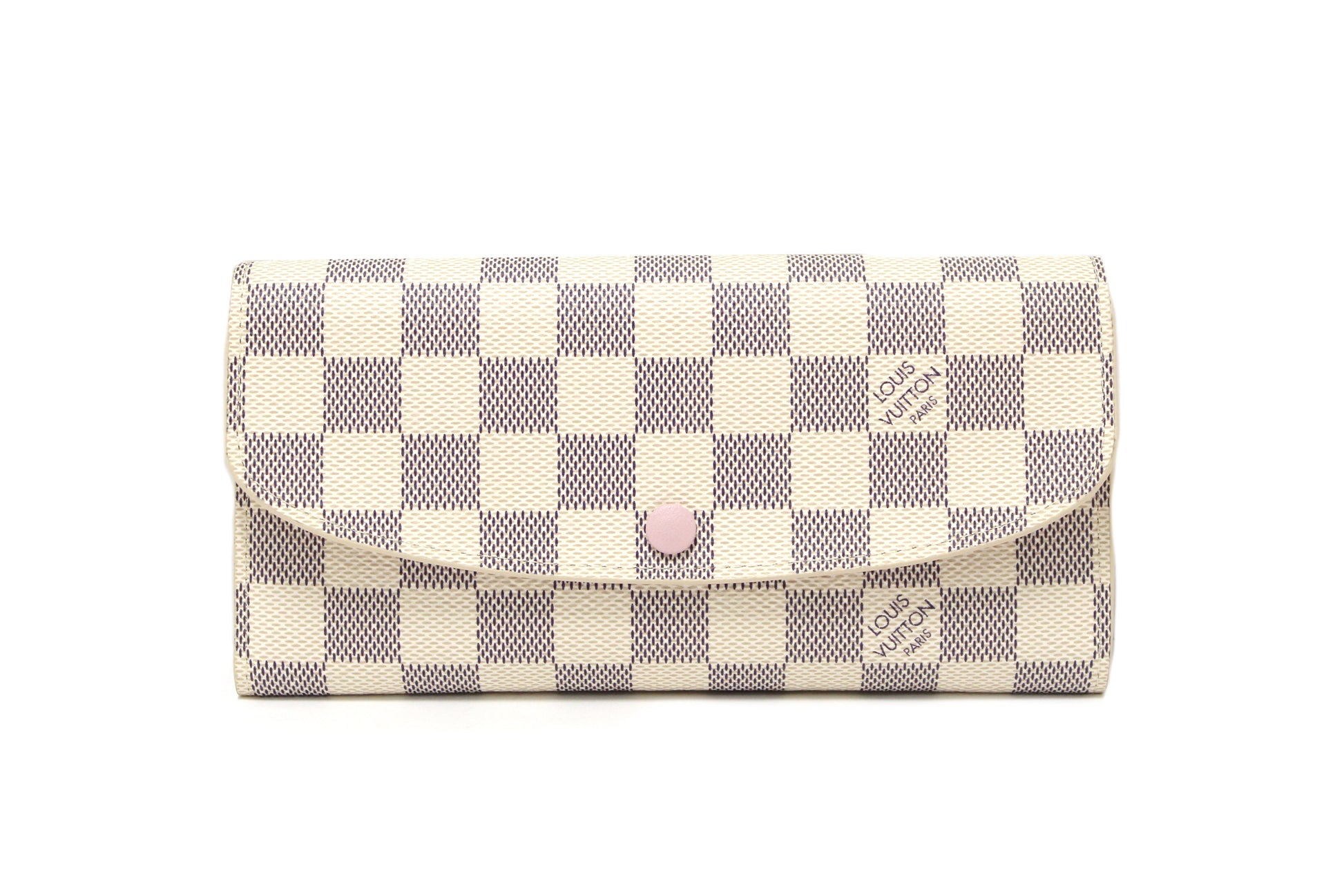 New Louis Vuitton Damier Azur Canvas Emilie Flap Wallet