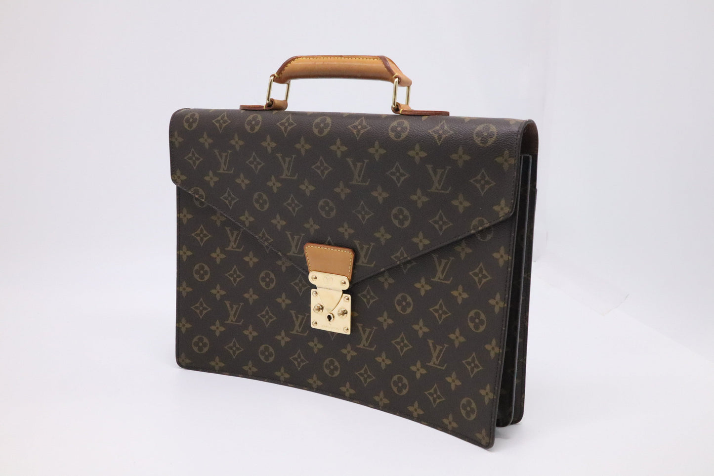 Louis Vuitton Conseiller Briefcase Monogram Canvas Handbag