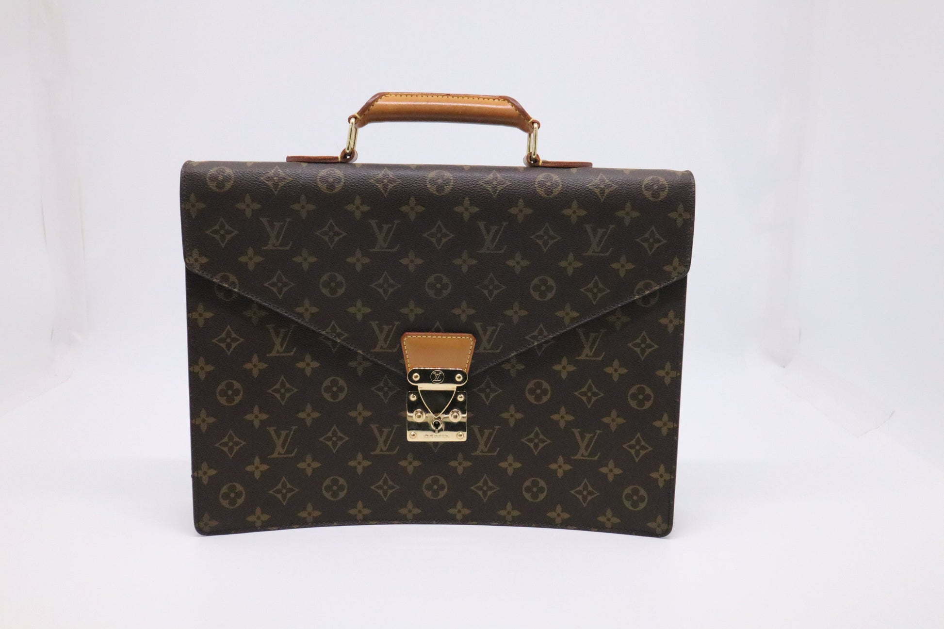 Louis Vuitton Conseiller Briefcase Monogram Canvas Handbag