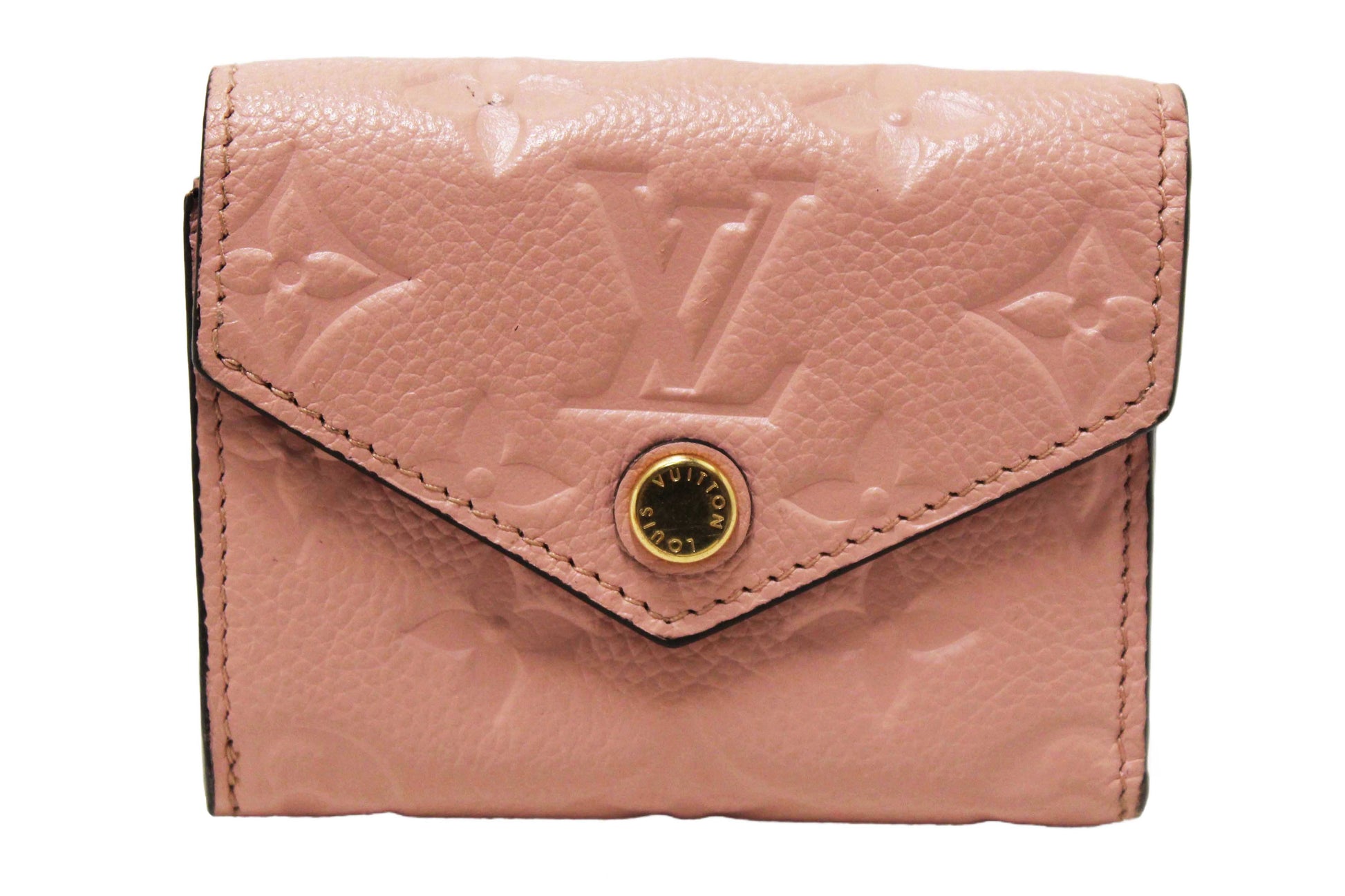 Louis Vuitton Pink Monogram Empreinte Leather Zoé Wallet