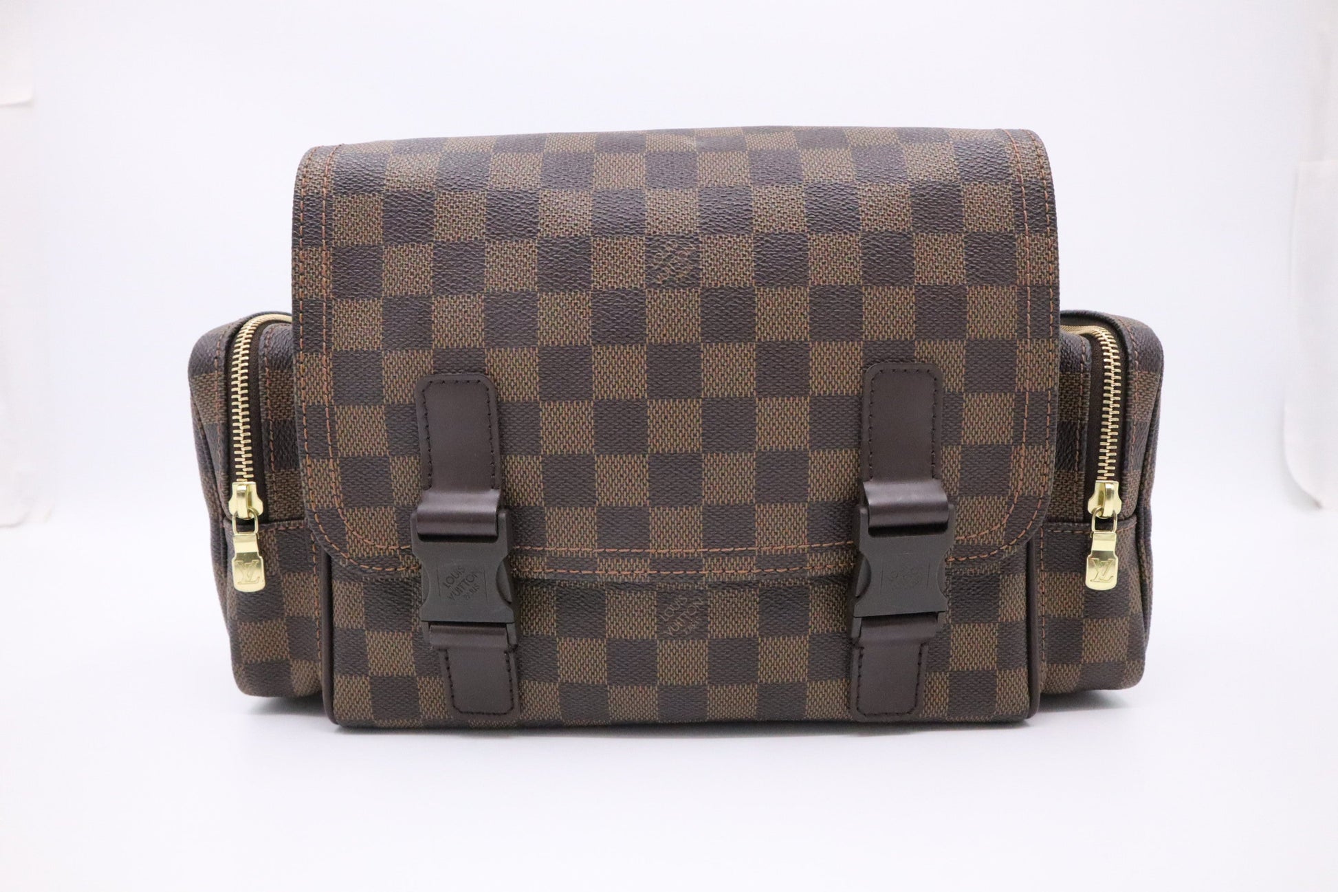 Louis Vuitton Reporter Melville Ebene Canvas Damier Handbag