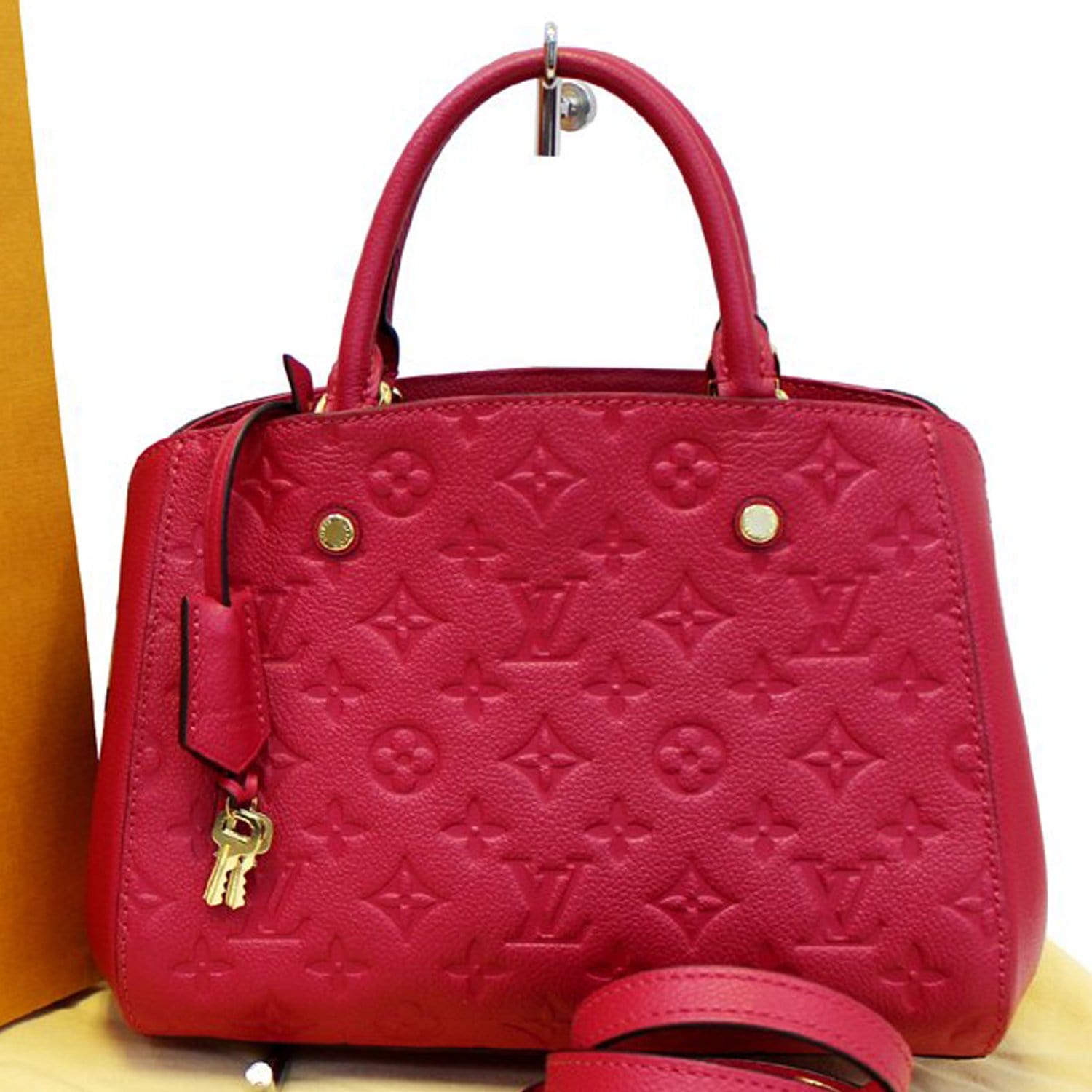 Louis Dahlia Empreinte Montaigne Bb Shoulder Bag Leather