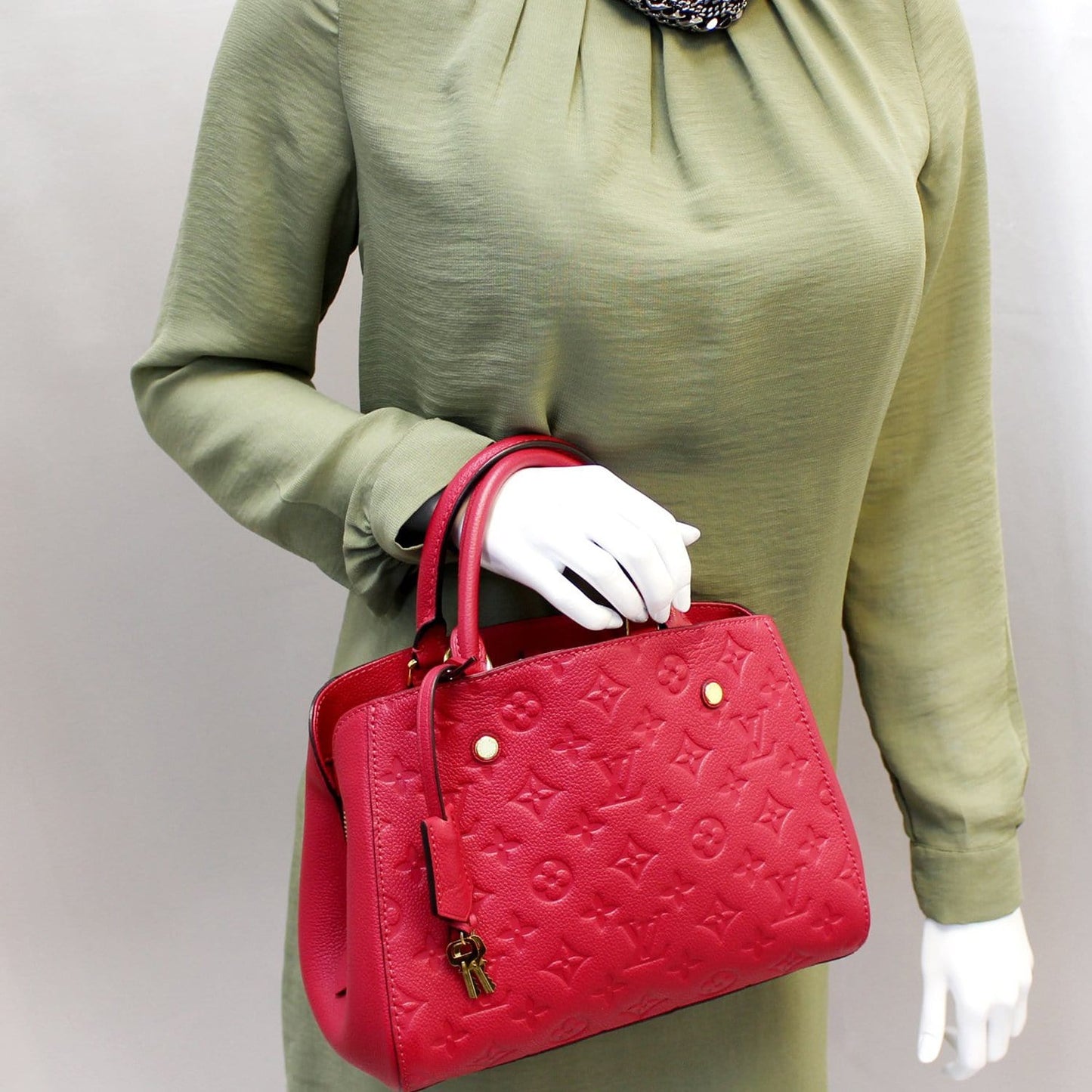 Louis Dahlia Empreinte Montaigne Bb Shoulder Bag Leather