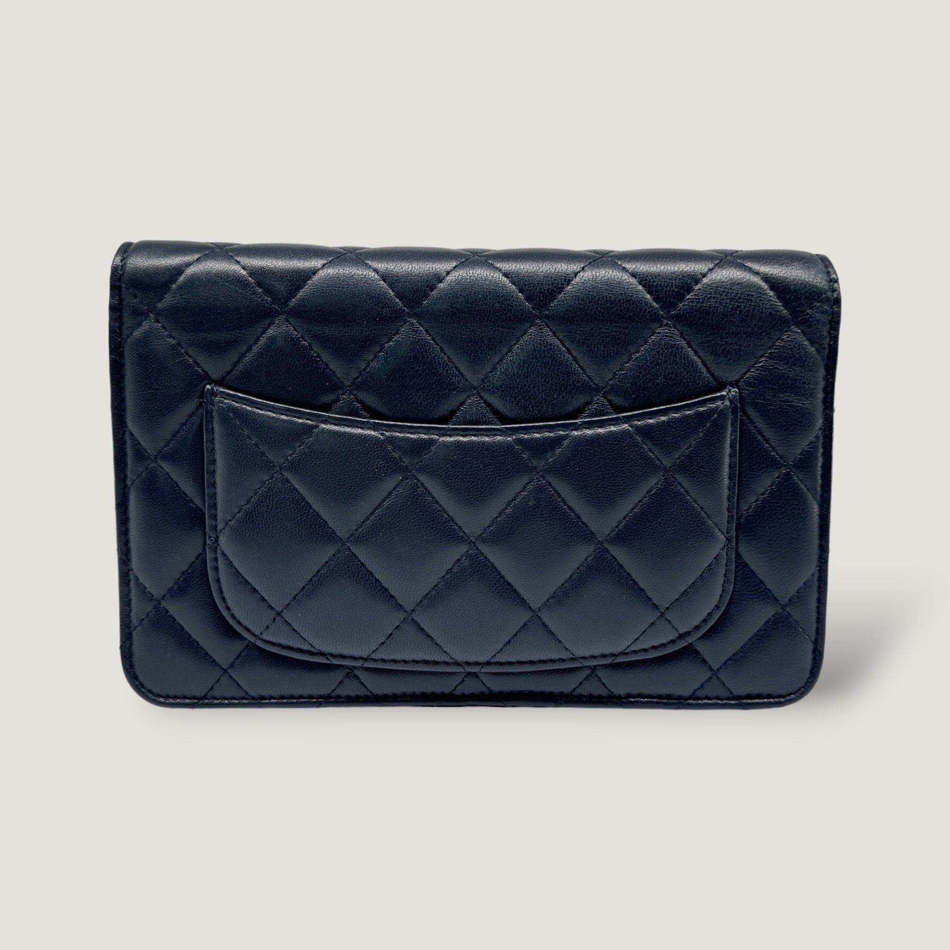 CHANEL WALLET ON CHAIN BAG | NAVY BLUE