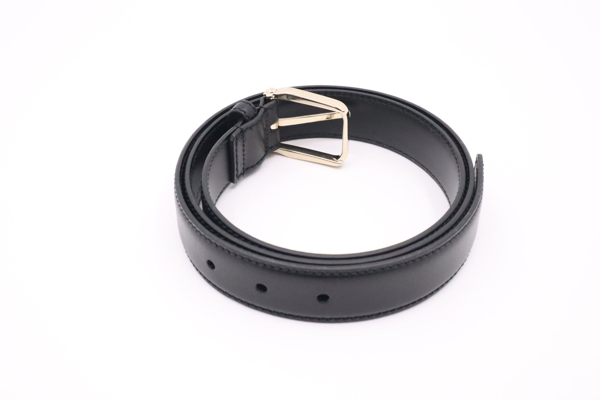 Gucci Black Leather Belt
