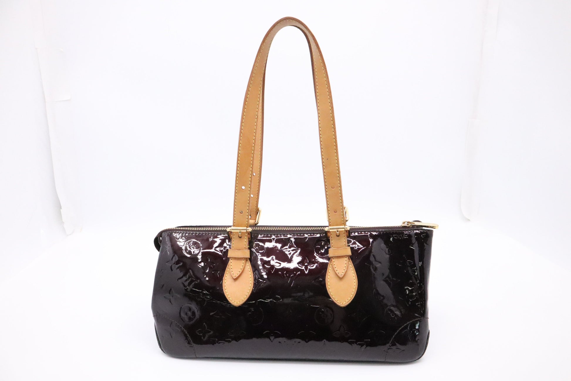 Louis Vuitton Rosewood Avenue Amarante Leather Vernis Handbag